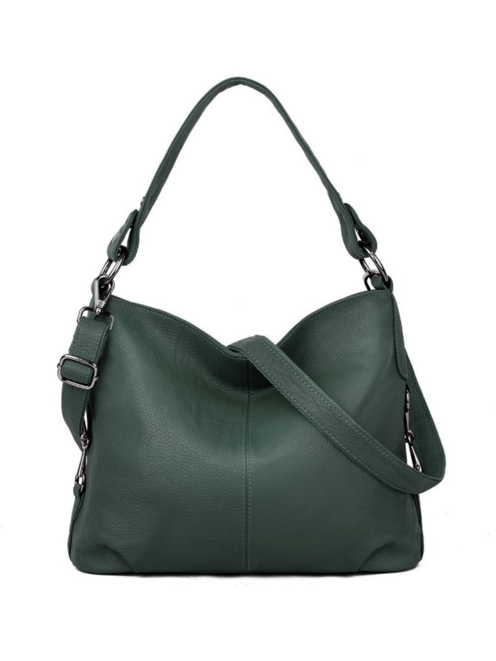 Stylish Women's Real Leather Hobo Shoulder Bag & Crossbody Purse - Versatile